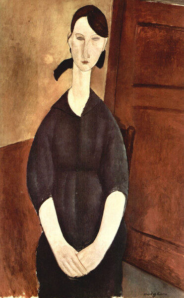 Modigliani - Portrait of Paulette Jourdain by Modigliani